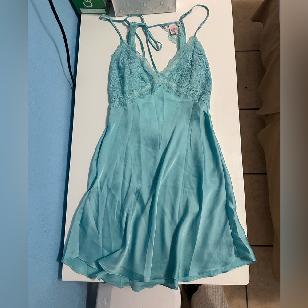Victoria’s Secret lingerie dress light blue new